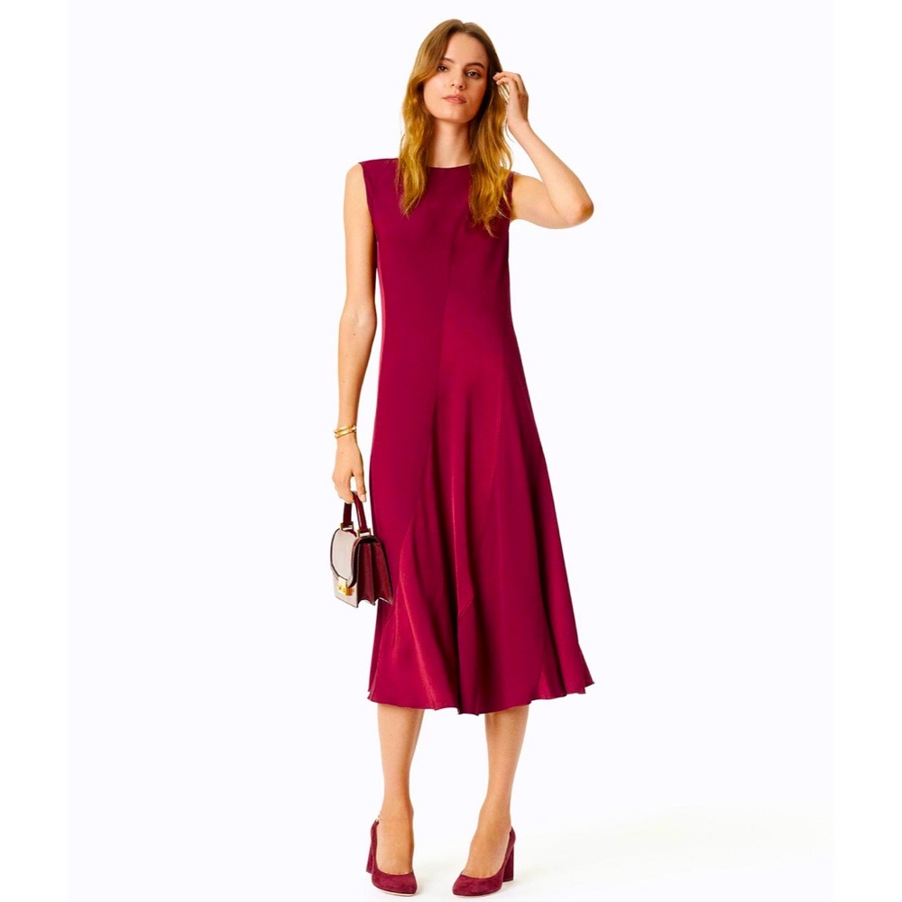 Tory Burch Hailee Sleeveless Midi Dress